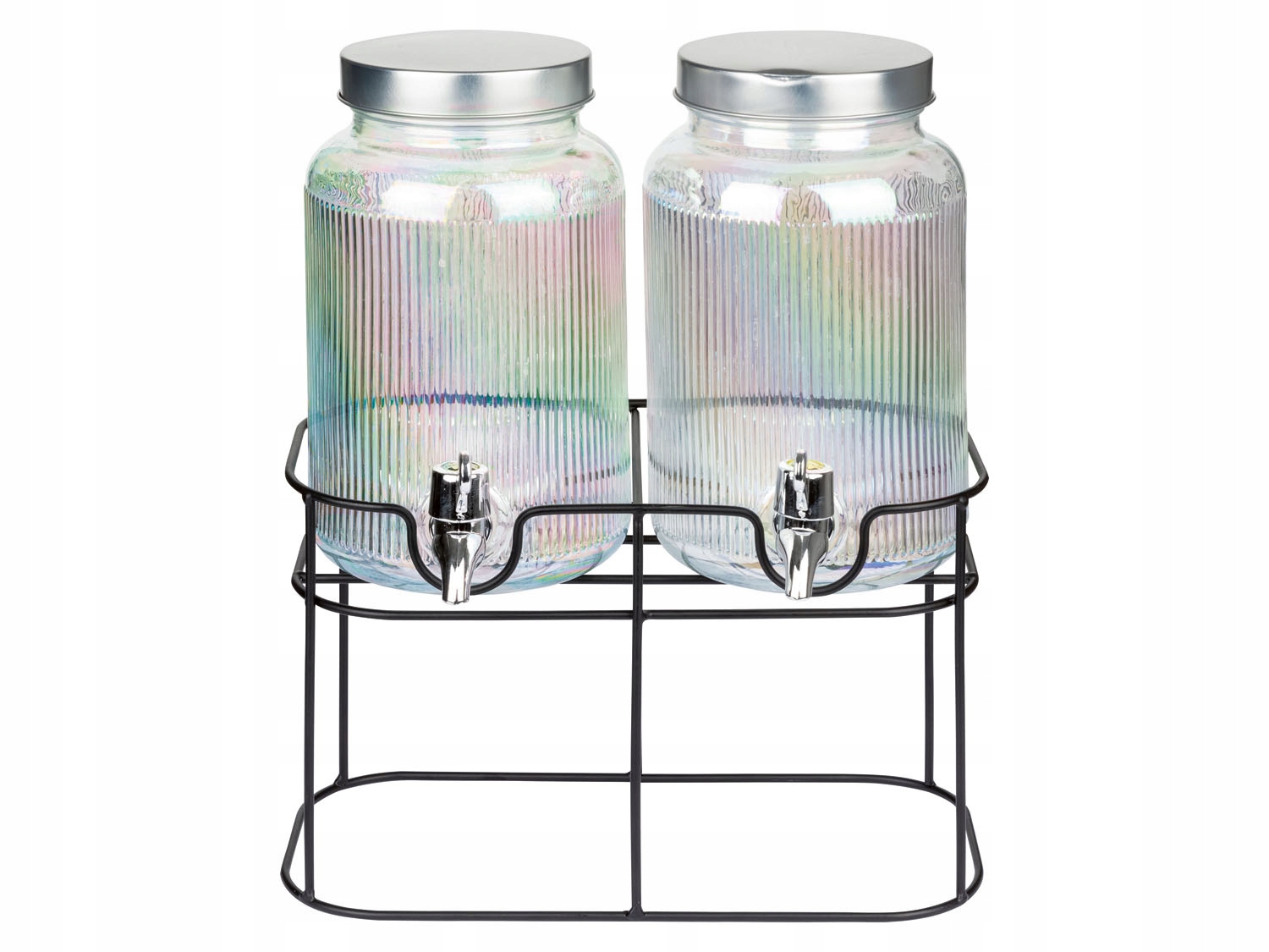 

Zestaw 2 Szklanych Słoików Do Napojów Z Kranikiem