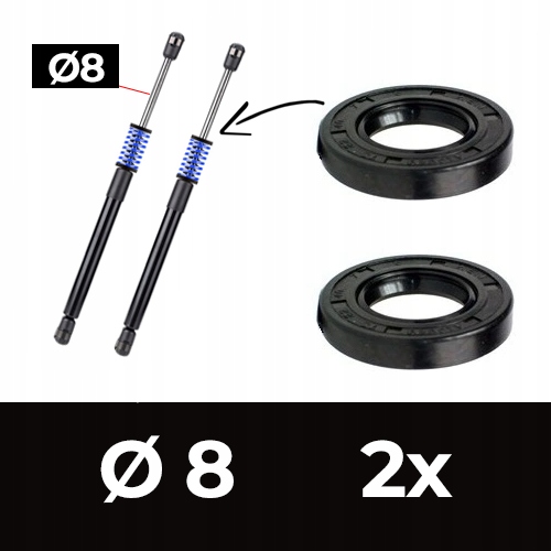 

Podkładki Automatyczne Otwieranie Bagażnika 8mm