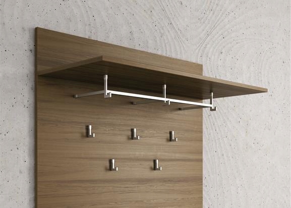 Wieszak meblowy ścienny haczyk pojedynczy miedź Szerokość 10 mm