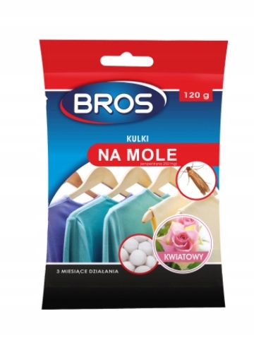 

Bros, Kulki na mole, kwiatowe, 120g