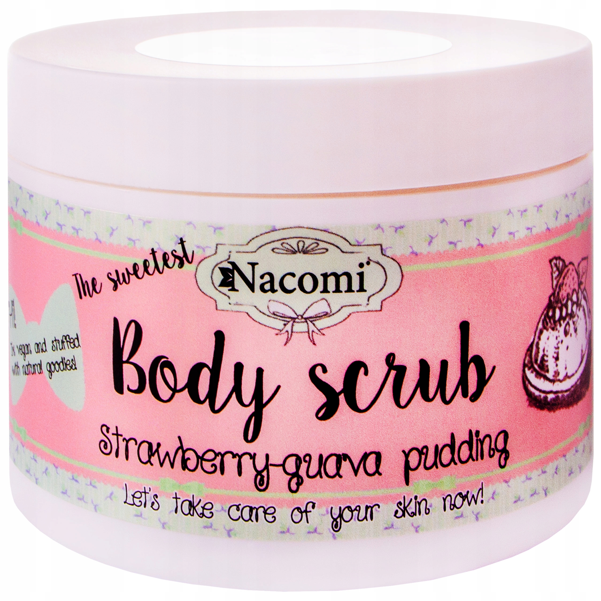 

Nacomi cukrowy peeling z masłem Shea truskawkowy