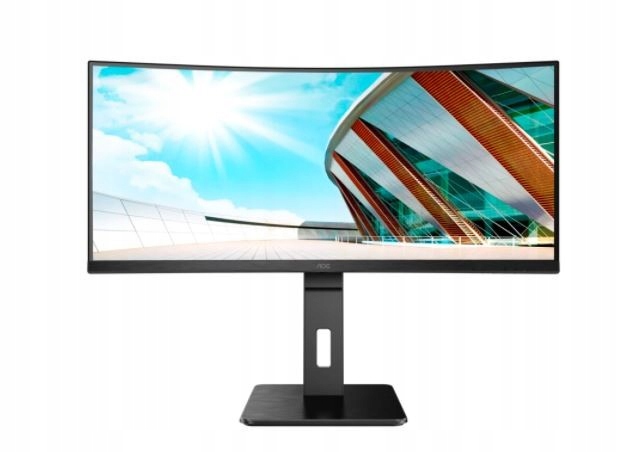 Aoc Monitor CU34P2A 34 cale Va Curved 100Hz HDMIx2 Dp
