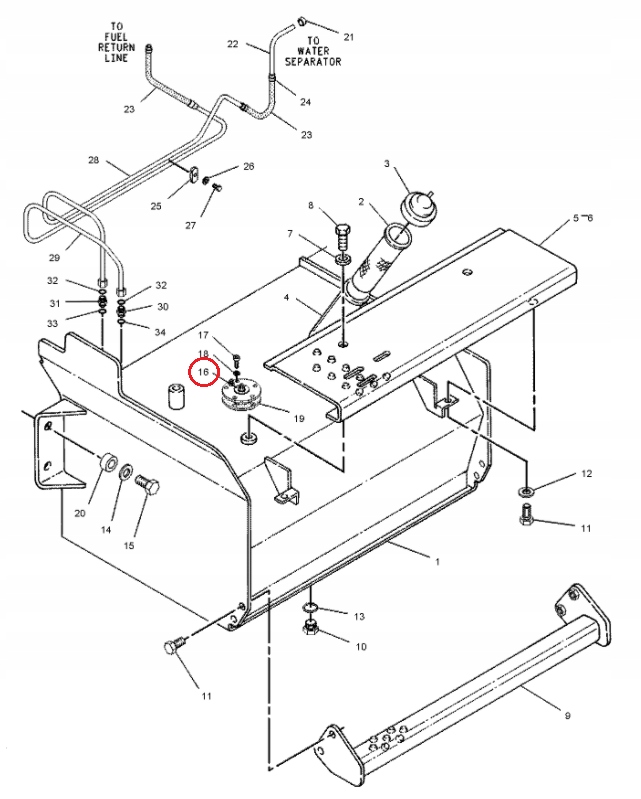 CZUJNIK POZIOMU PALIWA PLYWAK CAT 428B 416B 3E7128 Machine type Excavator Backhoe loader Loader