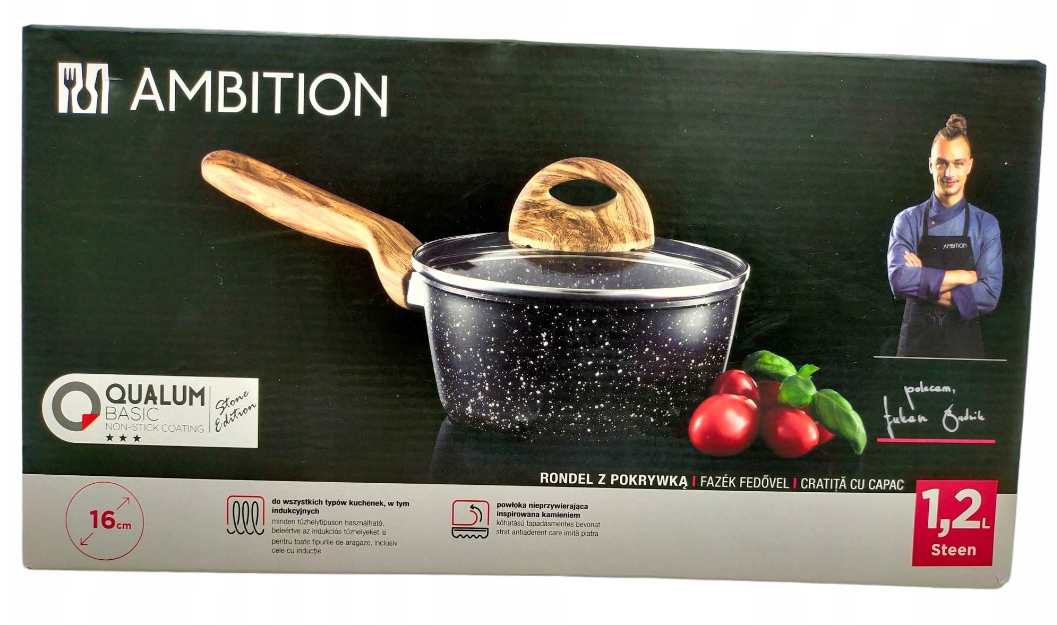 

Rondel z pokrywką Ambition Steen 1,2 l Garnek