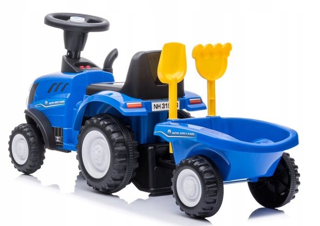 Jeździk Pchacz Traktor Chodzik Auto Samochód Duży New Holland Klakson