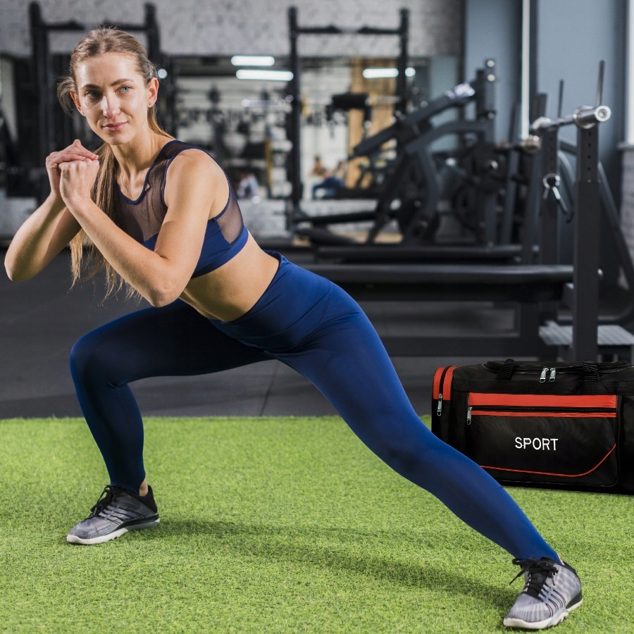 TORBA PODRÓŻNA DUŻA 20L SPORTOWA TRENINGOWA BAGAŻ Kolor czarny