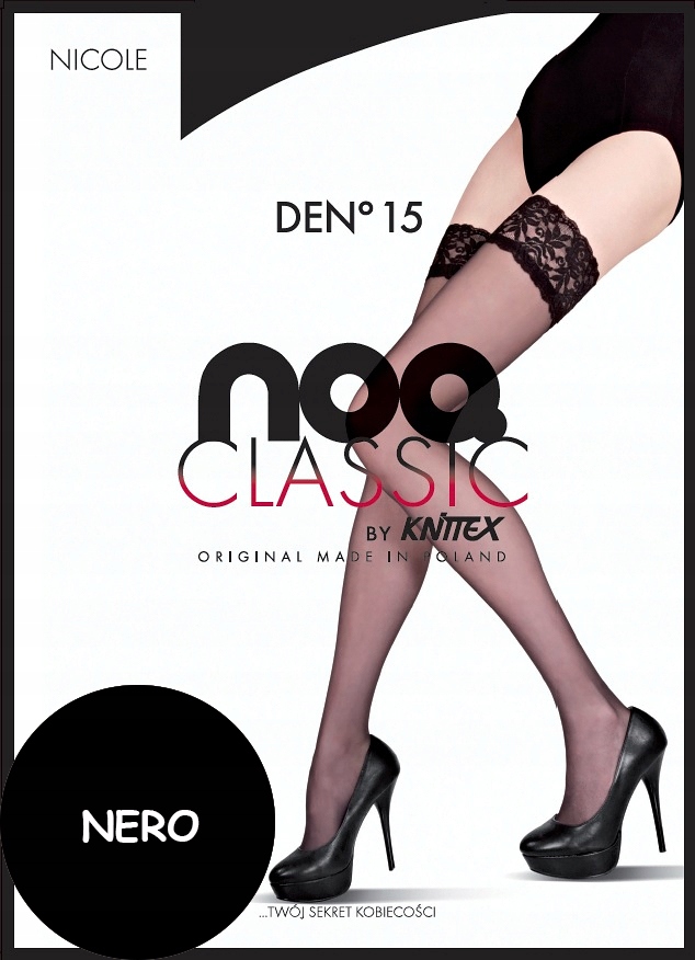 

Knittex pończochy samonośne 15 Nicole nero 3 M