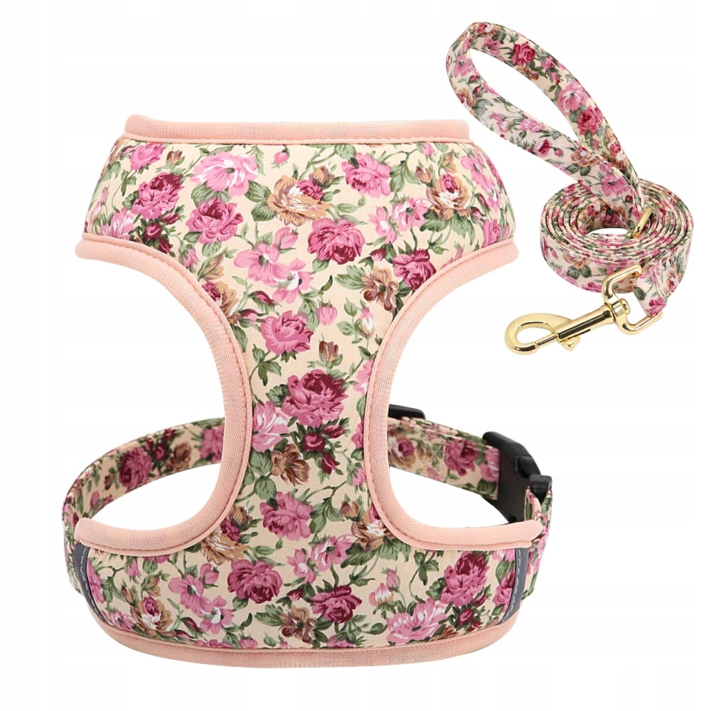 Levně Zelki vodítko Pro Psa Barvy Květy 29-50 cm M