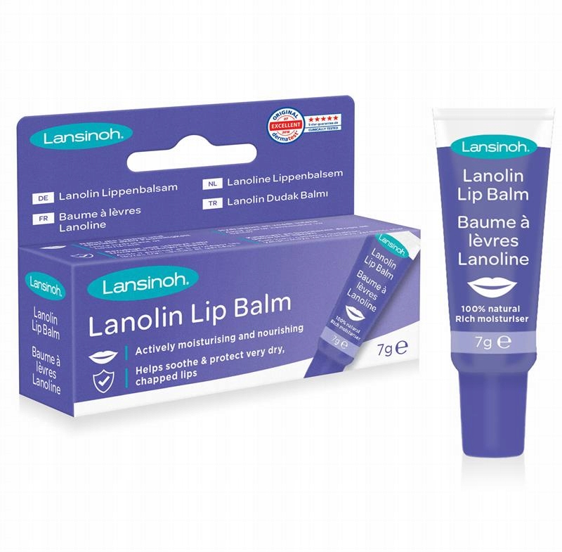 LANSINOH LIP BALM BALSAM DO UST Z LANOLINĄ