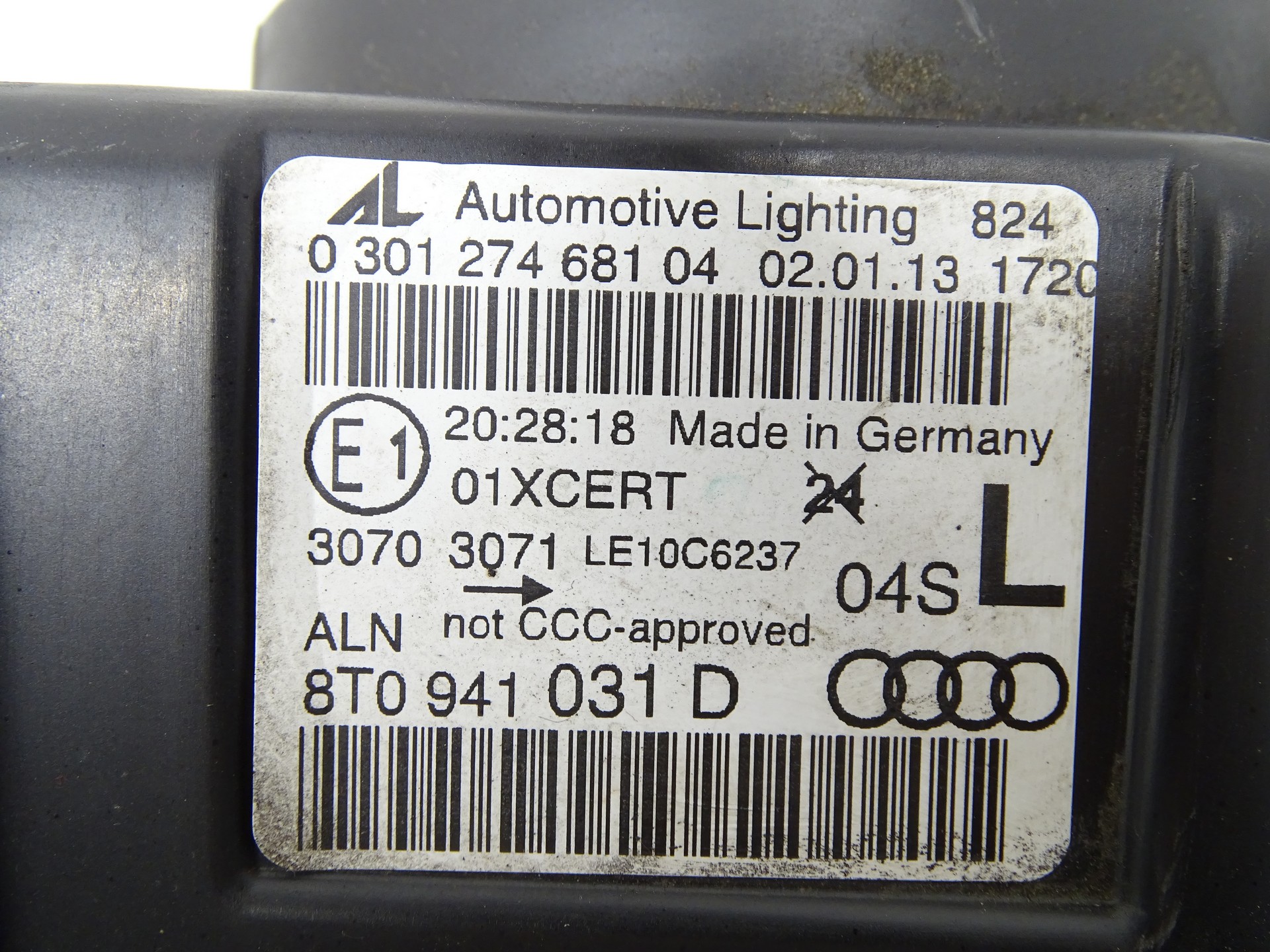 light left front LED UK AUDI A5 8T LIFT 8T0941031D