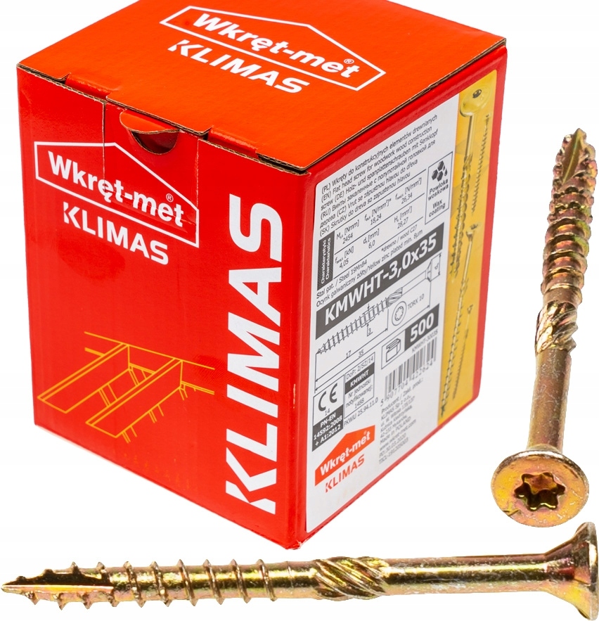 

Wkręty ciesielskie Tx 3x35 do drewna osb 500szt