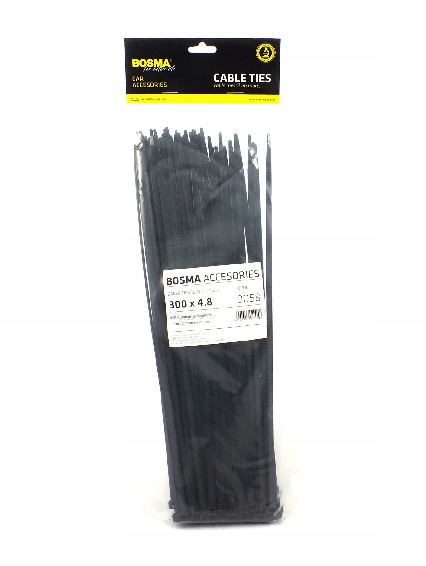 OPASKA KABLOWA CZARNA 300/4,8