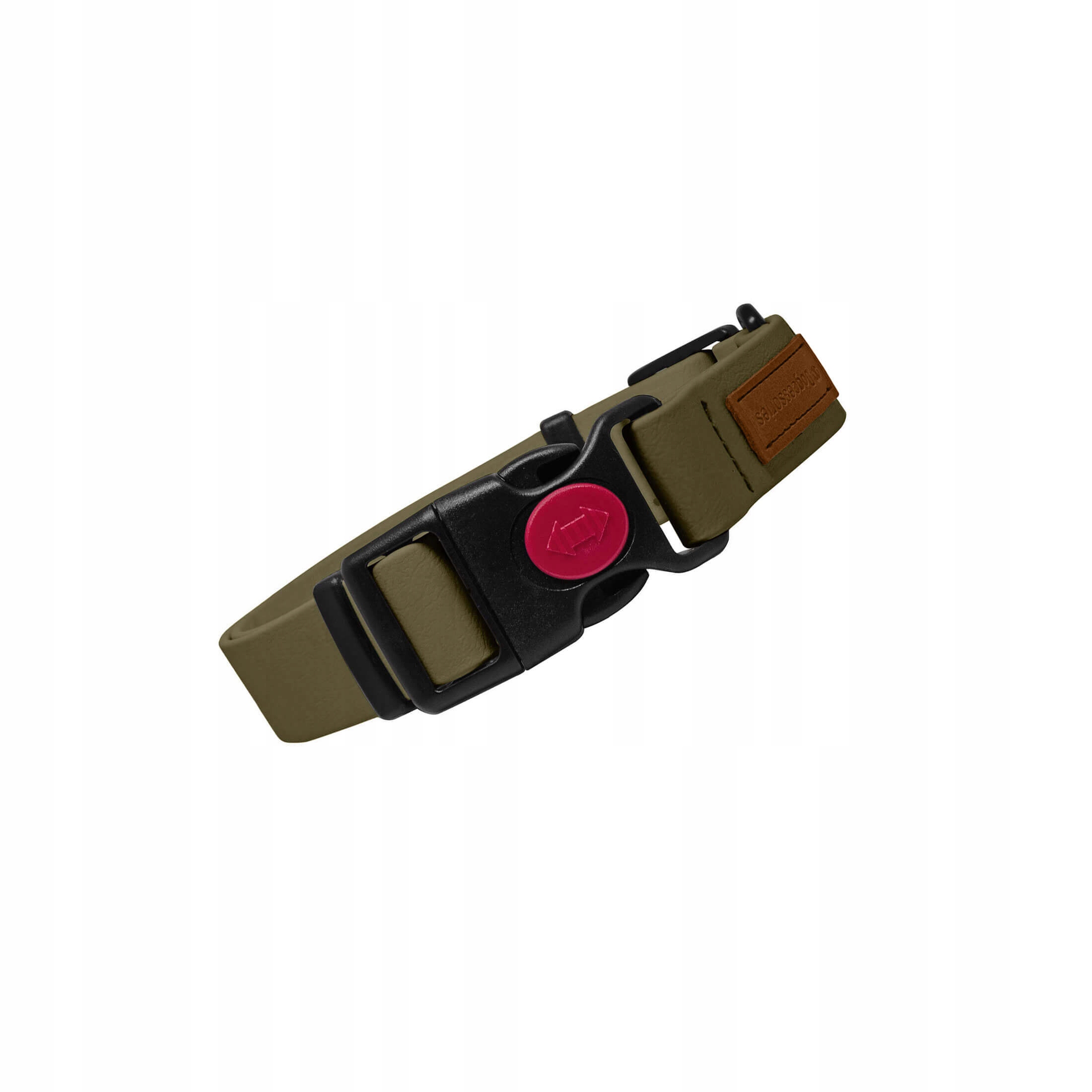 Levně Obojek pro psa 100% Biothane Silný Voděodolný M, khaki