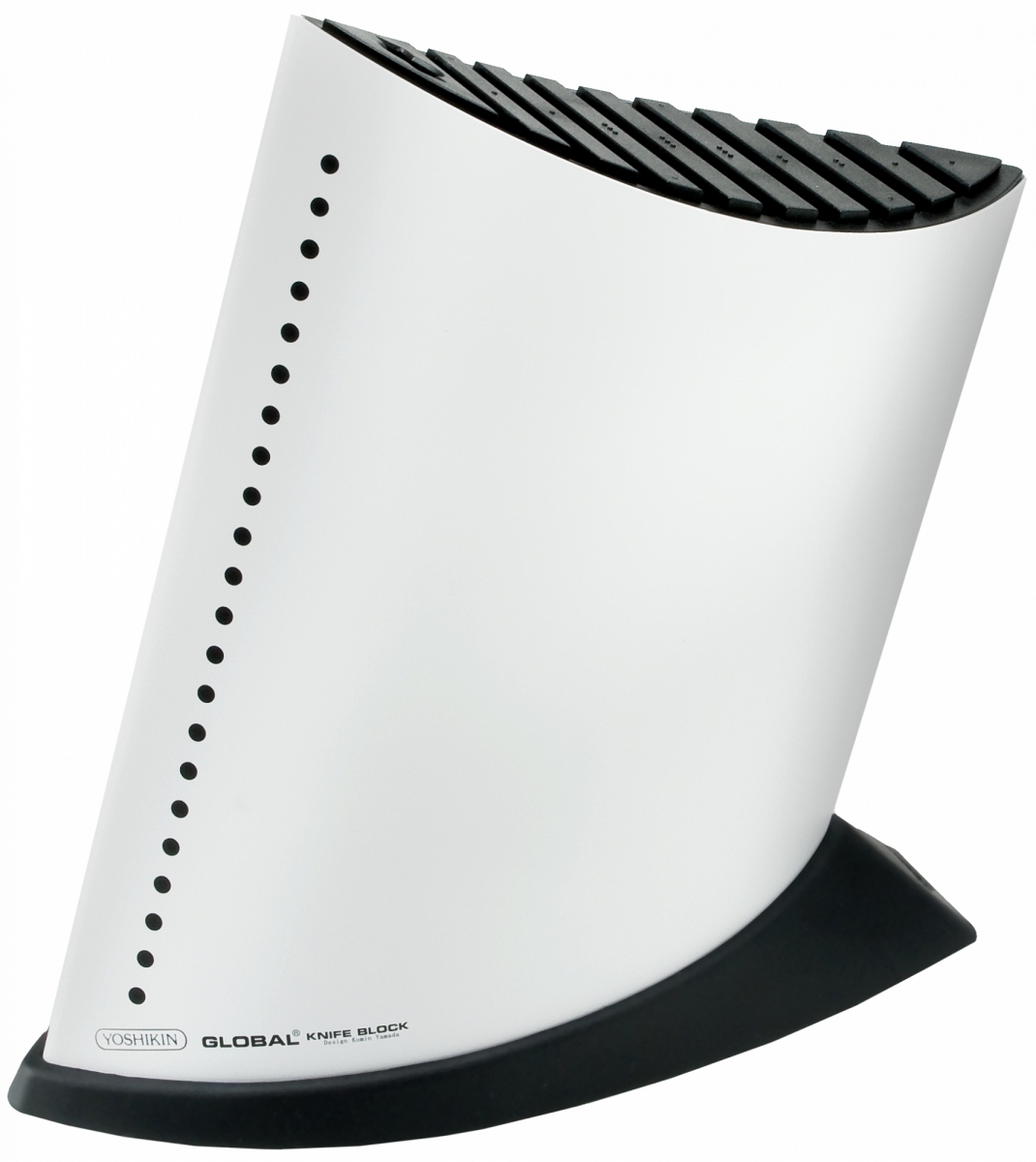 Blok na 9 nožov v tvare plachetnice – biely Global