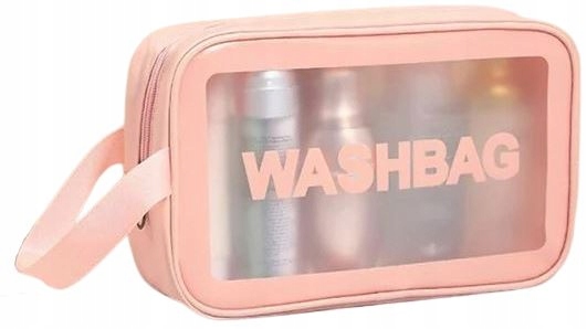 

Kosmetyczka Washbag Wodoodporna Podróżna Różowa