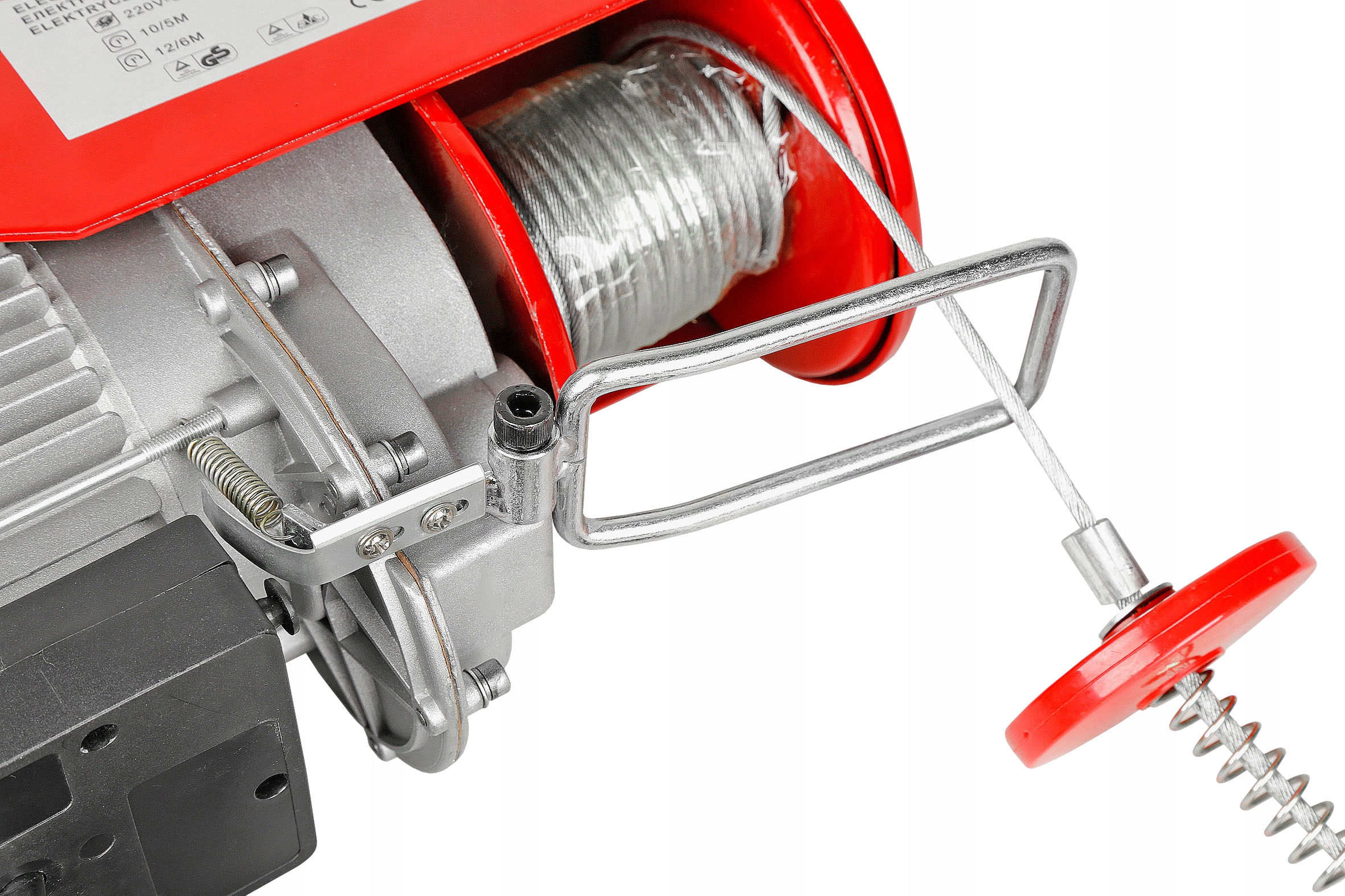 WYCIĄGARKA ELEKTRYCZNA WCIĄGARKA 800KG 2000W LINOW SUWNICA STEROWANA HJ207 Średnica liny 5 mm