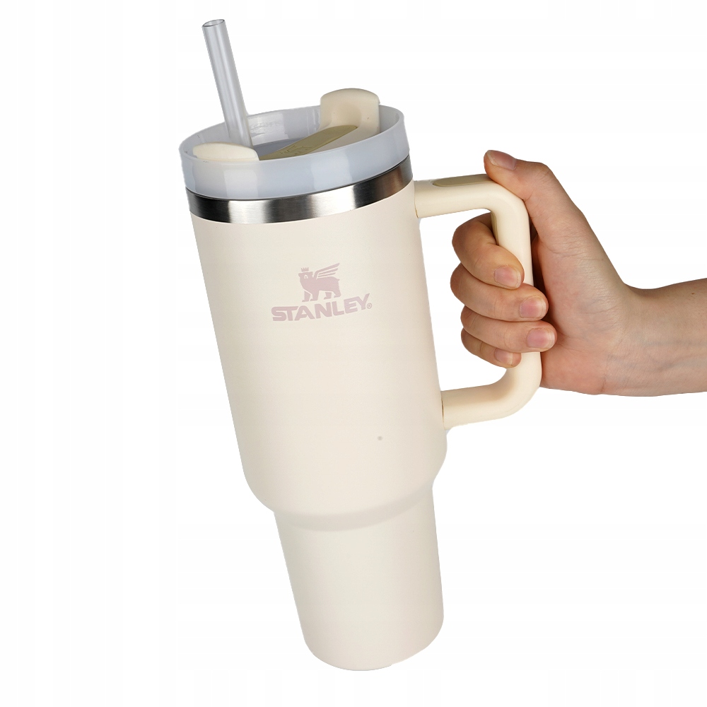 KUBEK TERMICZNY Z UCHWYTEM I SŁOMKĄ TERMOS NA KAWE 40OZ Model KUBEK TERMOSOWY STANLEY