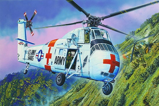 Trumpeter 02883 Vrtulník CH-34 Us Army Rescue 1:48