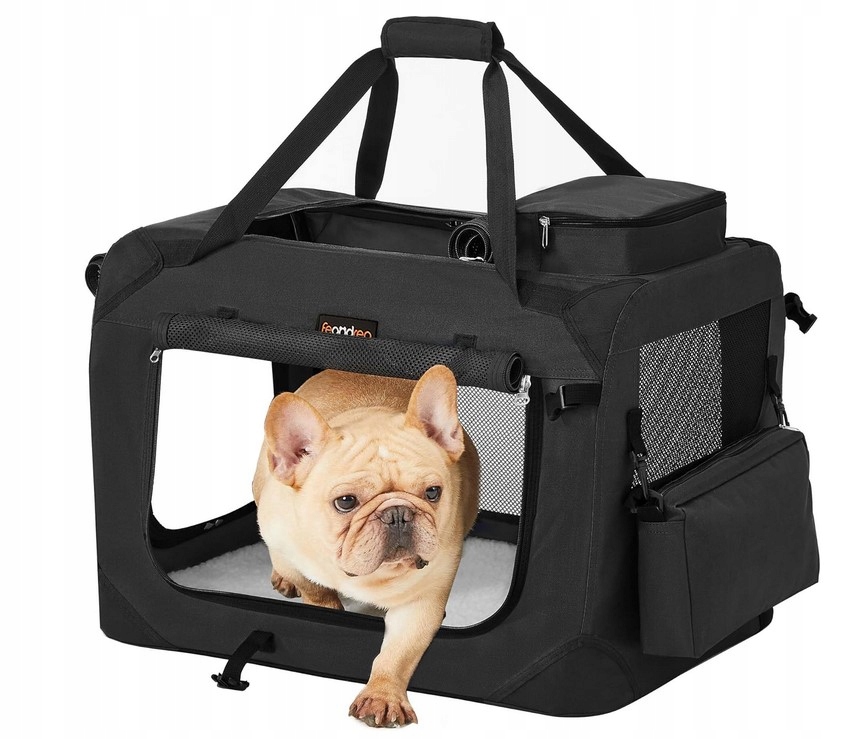 Levně Přepravka pro psa Feandrea r. S 50x35x35 cm černá