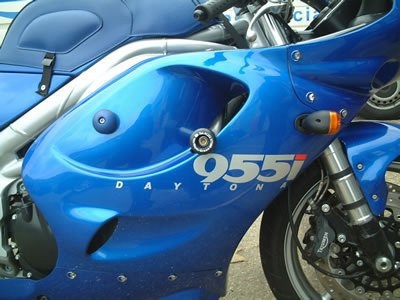 Crash Pady Classic Rg Racing Triumph Daytona 955I, 595, T595 97-06 Čierne