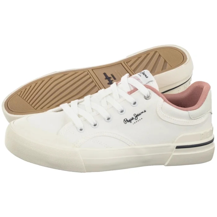 Dámské tenisky Pepe Jeans Taylor Basic White PLS300017 Bílé