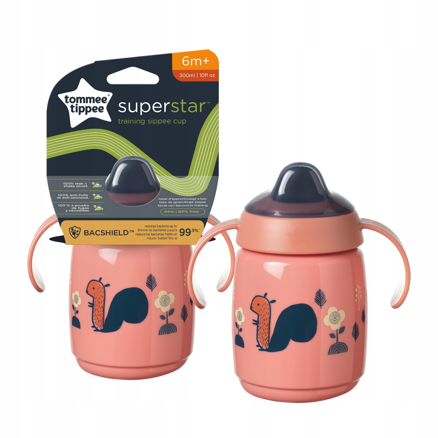 Tommee Kubek z uchwytami Superstar 300ml 6m+ róż