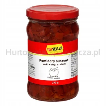 Topseller Rajčata suŠamponové proužky v oleji s bylinkami 270 g/150 g
