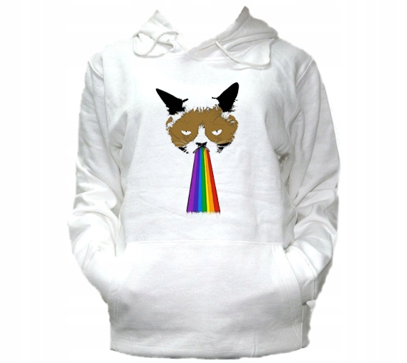 

XXL Bluza Kaptur Męska Rzygam Tęczą Unicorn Hell