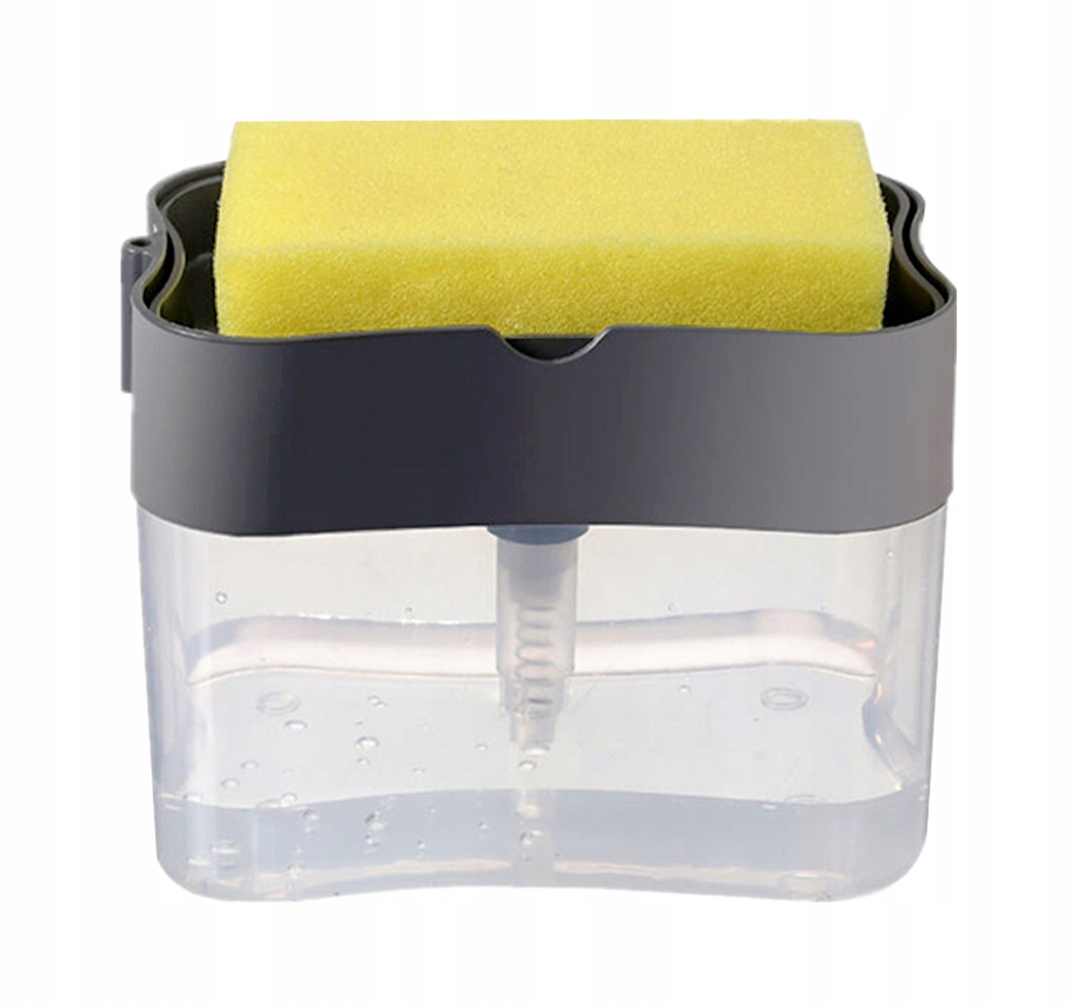 DOZOWNIK NA PŁYN DO MYCIA NACZYŃ POJEMNIK OCIEKACZ DO KUCHNI + GĄBKA AG191C