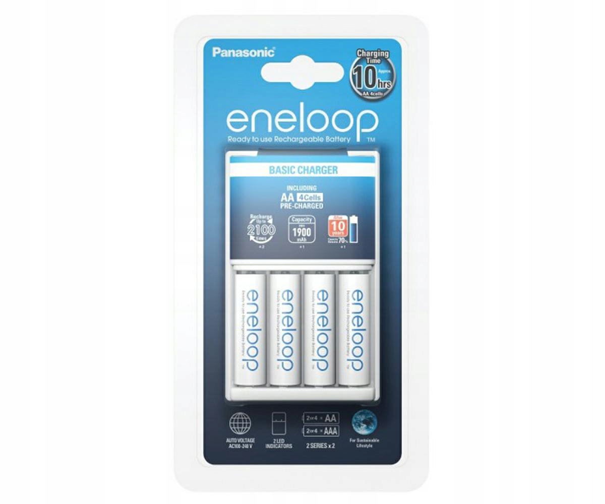 

Ładowarka Panasonic Eneloop CC51 4x R6 Aa 1900mAh