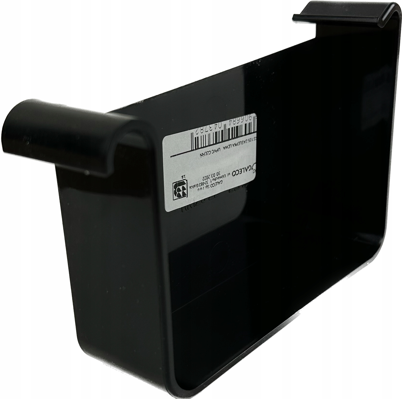 Zaślepka PVC lewa Galeco STAL2 125 Czarna