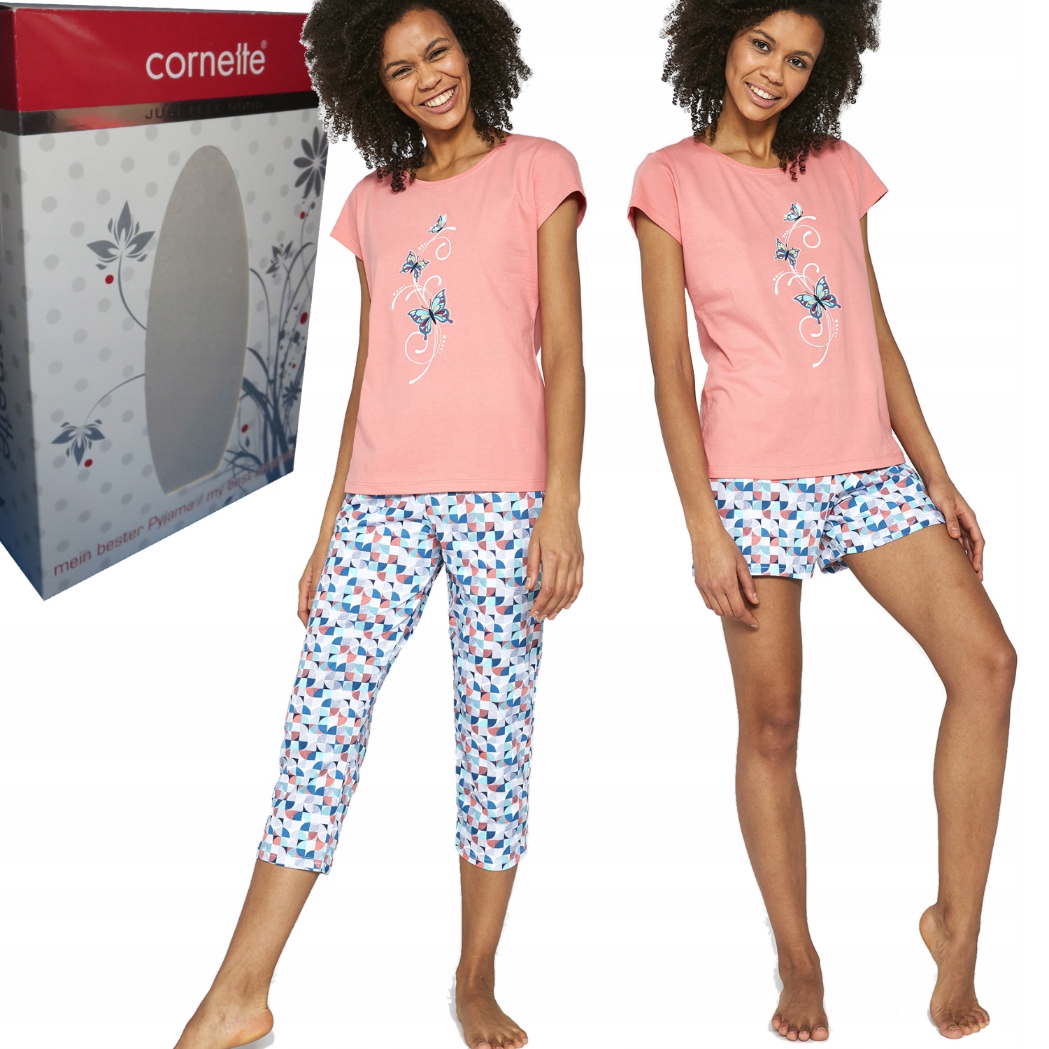 

Cornette piżama damska 665/202 Butterflies 3-częśc