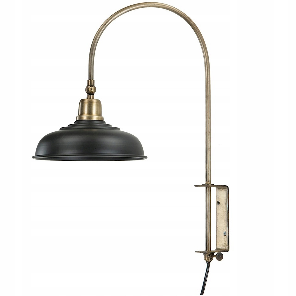 Nástěnná Lampa Na Zavěšení Loft Kovová E27 Do Obývacího Pokoje Černá
