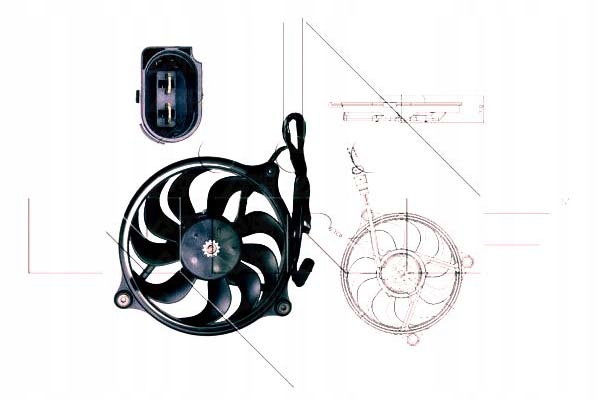 NRF WENTYLATOR CHŁODNICY VW PASSAT 4.0 W8 4MOTION
