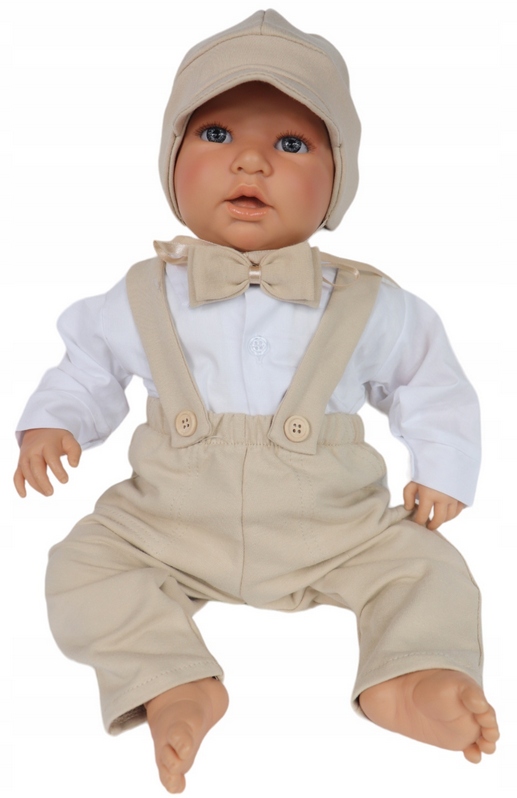 Ubranko Zimowe Chrzest wizytowe Płaszczyk BEŻOWE rozmiar 62 Rozmiar 62