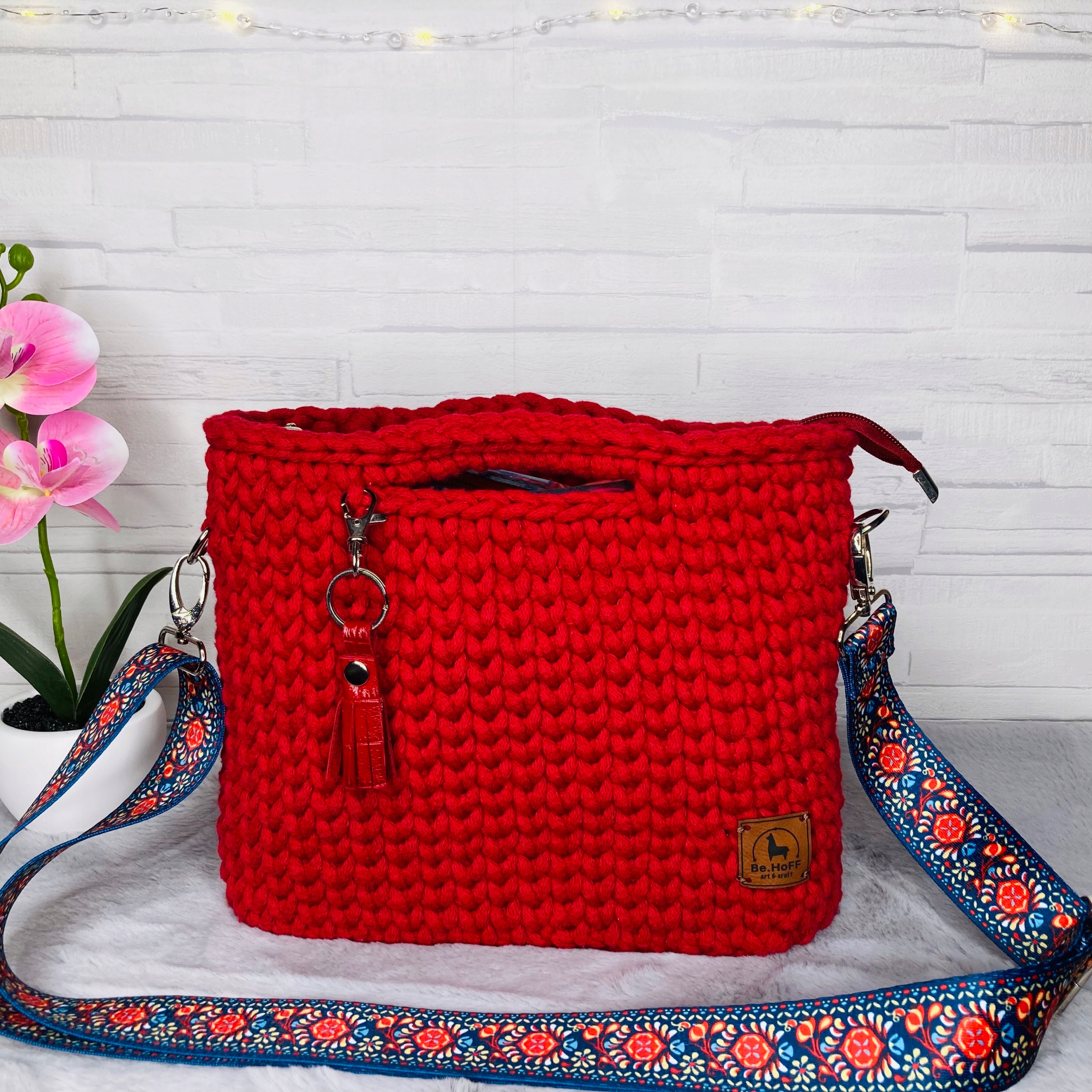 Torebka Koszyk Handmade Pleciona Damska na Ramię | Polska