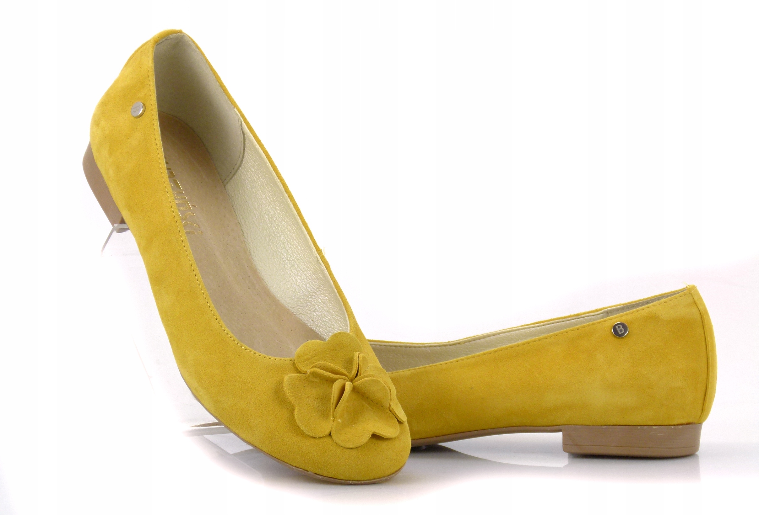 36 BALERINY 173KW żółte BALERINKI ZAMSZOWE