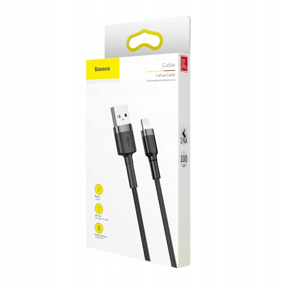 

Baseus Cafule Cable Kabel 1m do Iphone QC3.0 2,4A