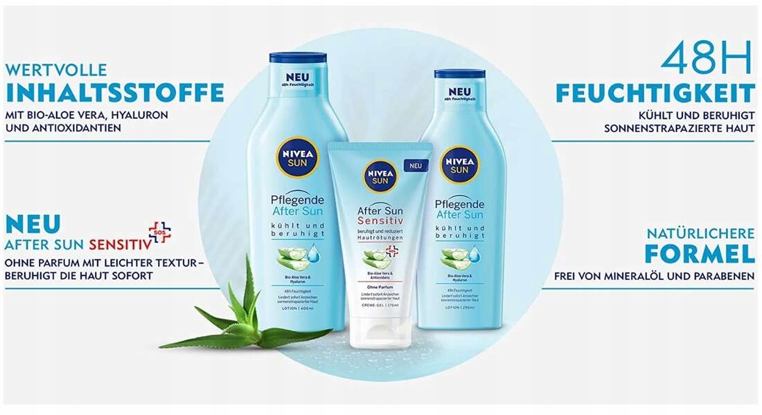 Balsam po opalaniu Nivea 400 ml Pojemność 400 ml