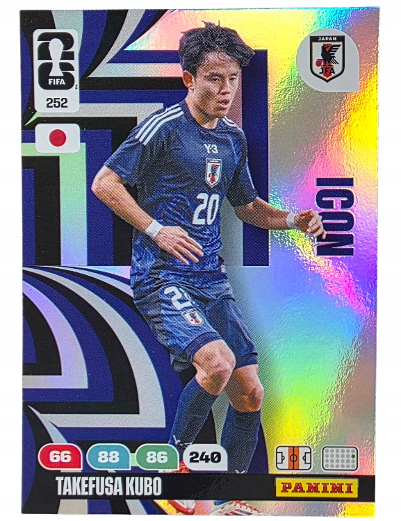 Karty Piłkarskie do albumu Panini World Cup 2026 Icon 252 Takefusa Kubo