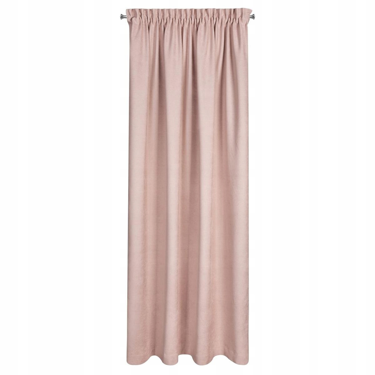 Dekoratívna záclona pripravená na okennej páske 140x270 Avinion púdrová