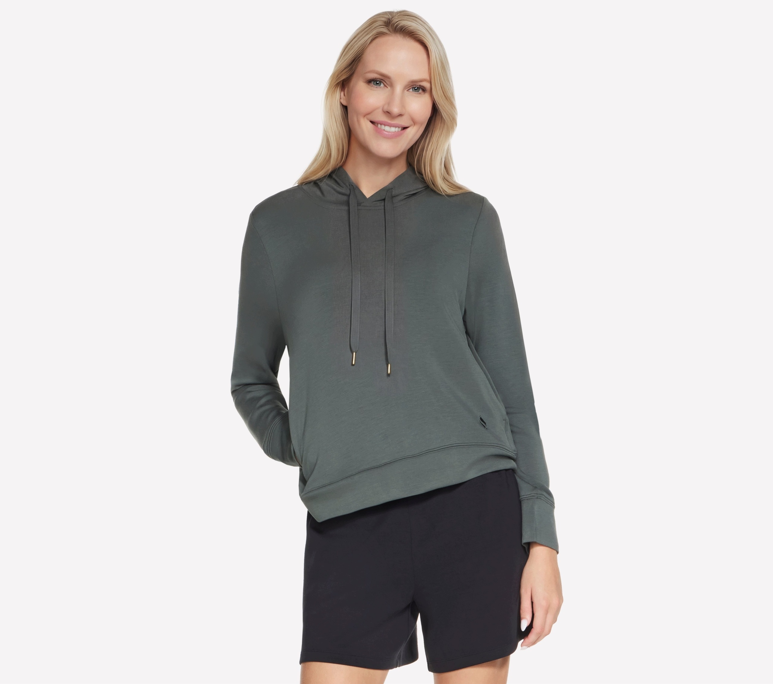 Mikina Skechers Skechers Cozy Luxe Hoodie zelená HD127 Gnbk