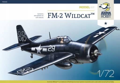 Arma Hobby 70033 FM-2 Wildcat Model Kit Letadlo Měřítko 1/48