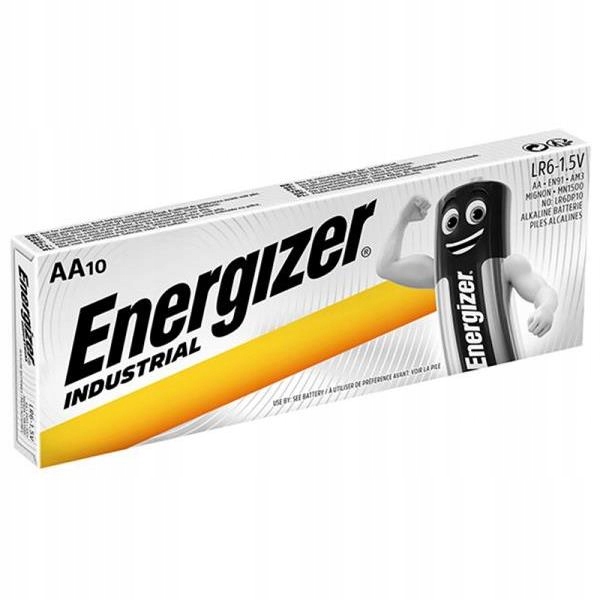 

10 x baterie Industrial alkaliczne Aa R6 Energizer
