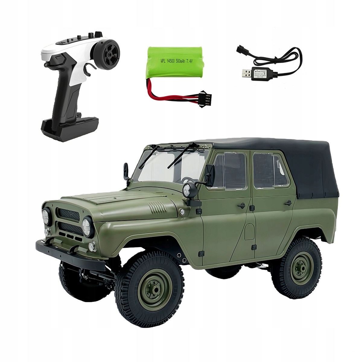 Samochód zdalnie sterowany WPL-C94 auto Rc UAZ-469 napęd 4x4