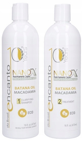 Encanto Do Brasil Nanox Sada pro keratinové narovnání vlasů 2x473 ml