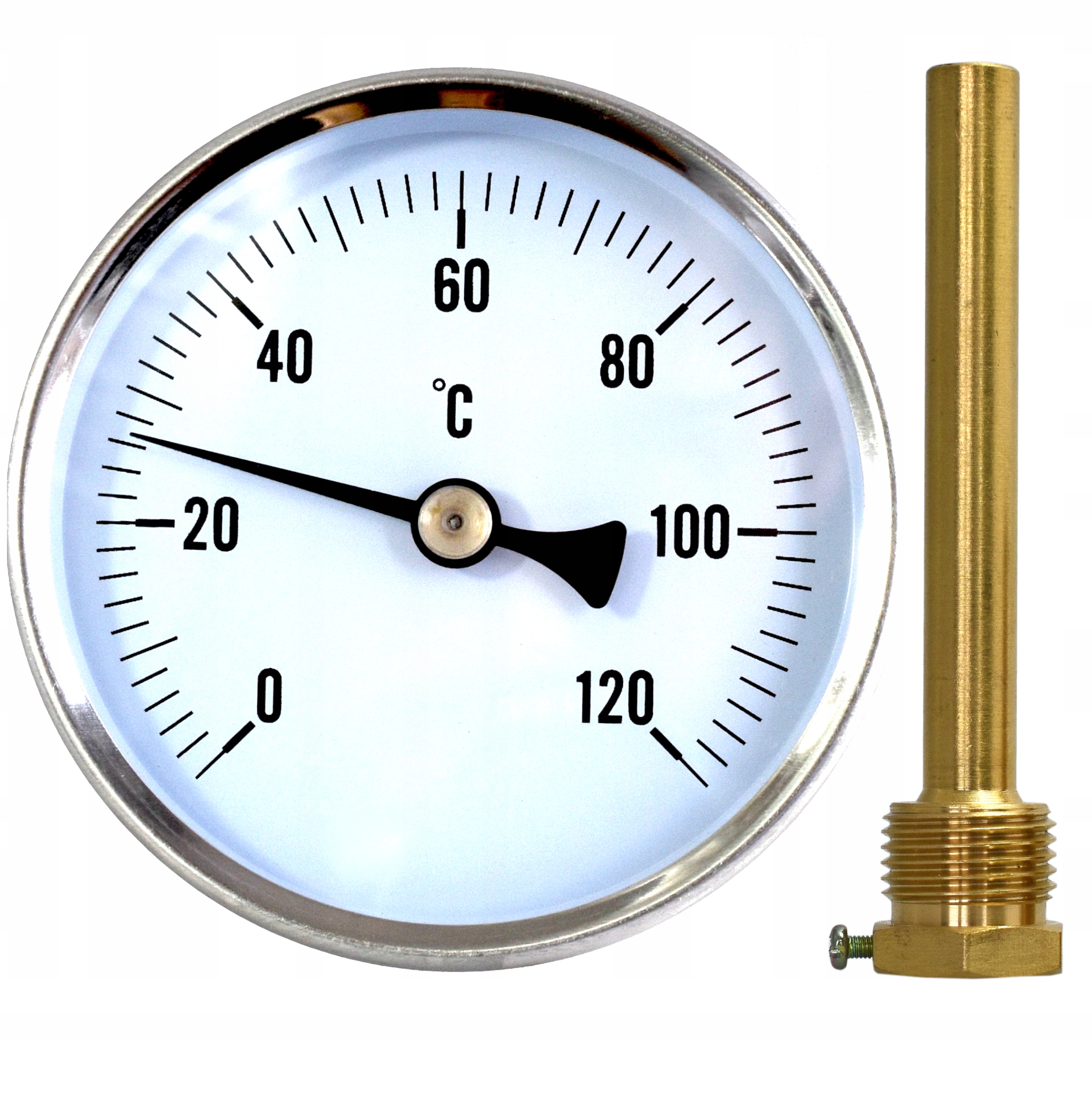 

Profesjonalny Termometr Duży FI80 Do Wędzarni 10CM