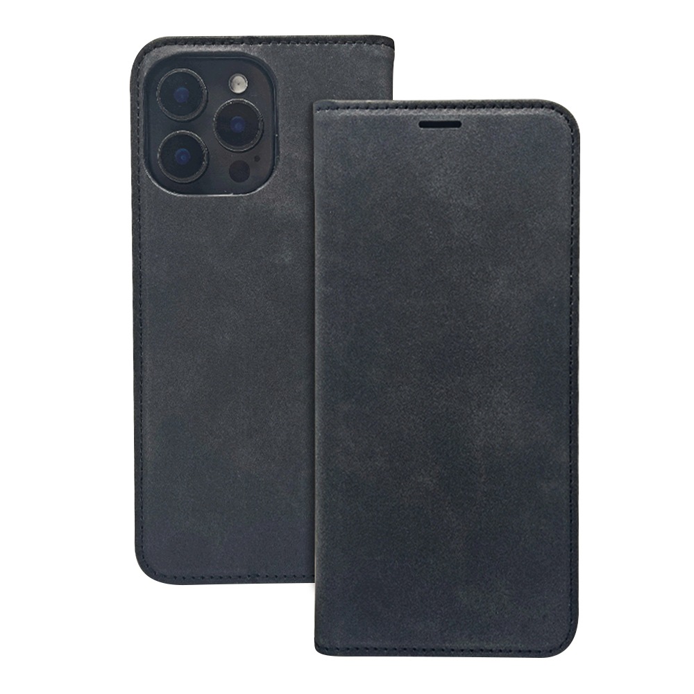 Etui Smart Suede do Honor 600 Honor 600 Pro czarne Tfo