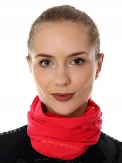Brubeck Komin Merino Wool wełniany KM10360 malina L/XL
