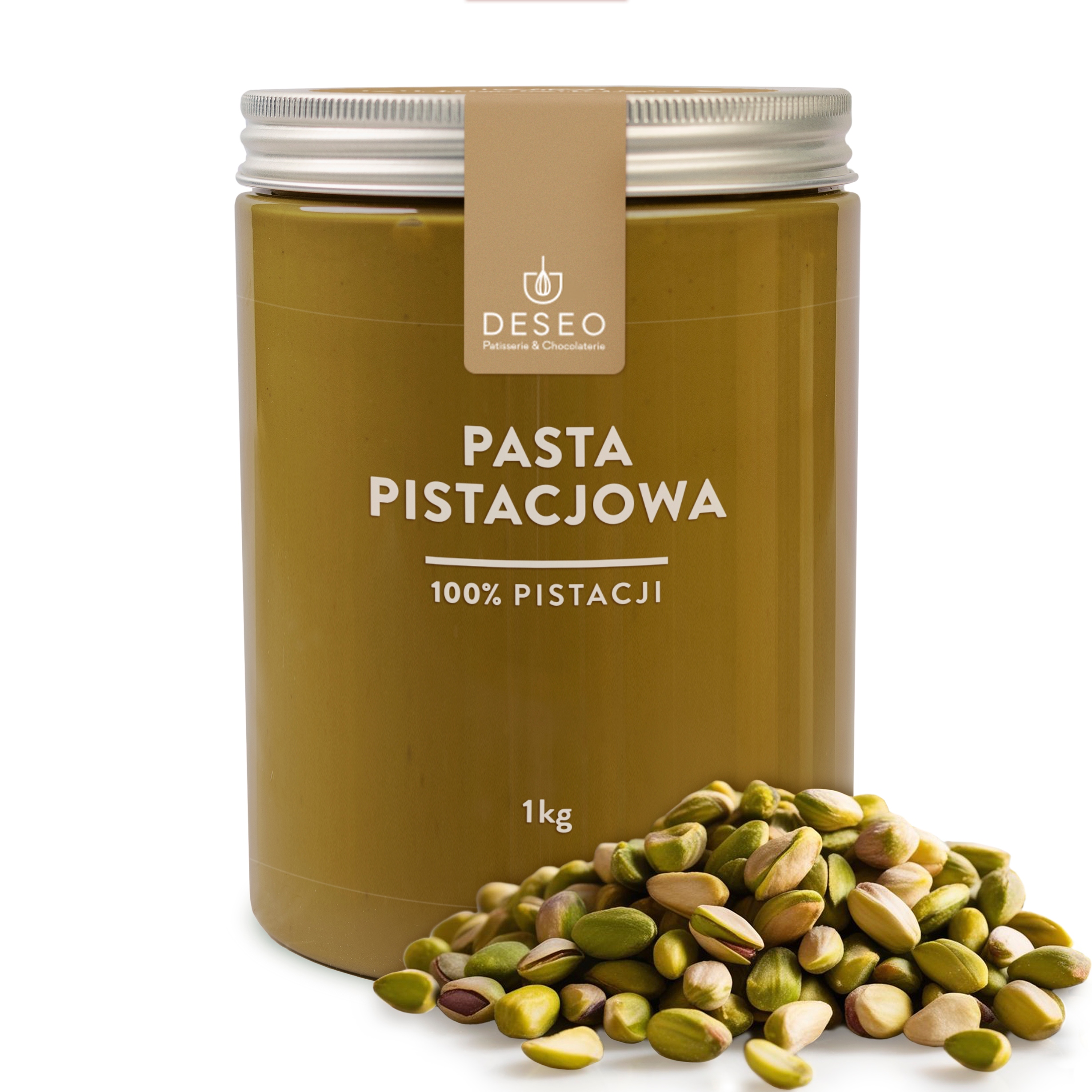Pistáciová Pasta 100% Deseo 1 Kg Pasta Z Pistácií Pistácie 100%
